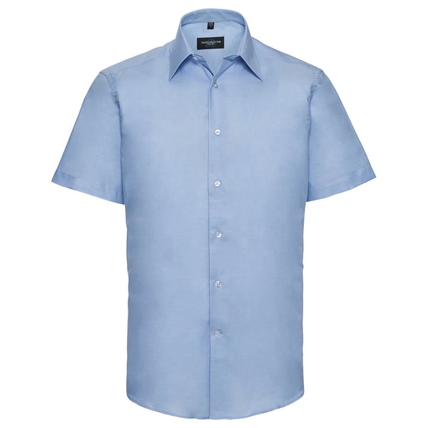 Russell Collection Oxford Easy-Care skræddersyet skjorte til mænd