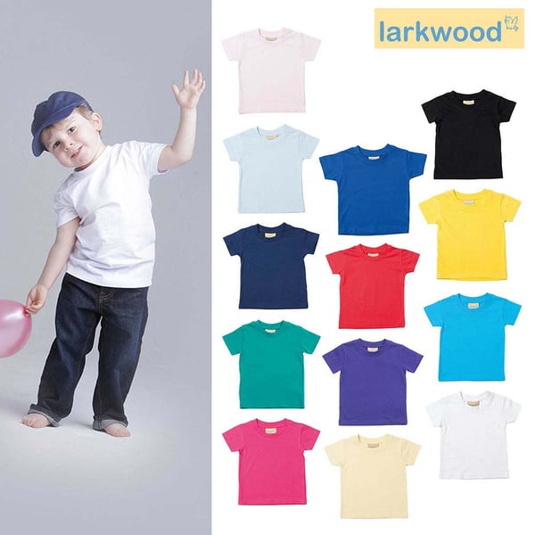 Larkwood Baby/Childrens Crew Neck T-Shirt / Schoolwear