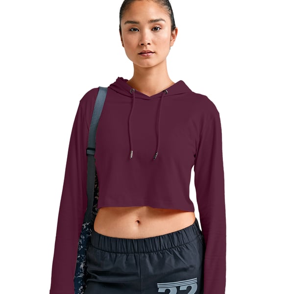 TriDri Womens/Ladies Cropped Long-Sleeved T-Shirt