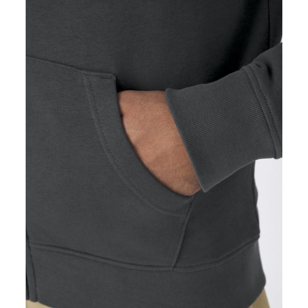 B&C Mens Organic Zipped Hoodie