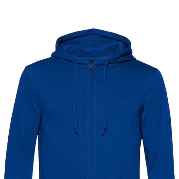 B&C Mens Organic Zipped Hoodie