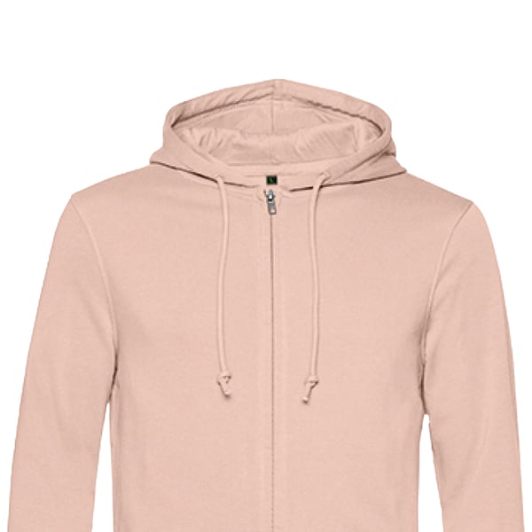 B&C Mens Organic Zipped Hoodie