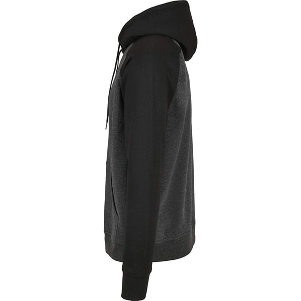 Build Your Brand Mens Basic Raglan Hoodie