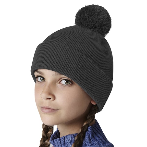 Beechfield Børn/børn Original Pom Pom Beanie