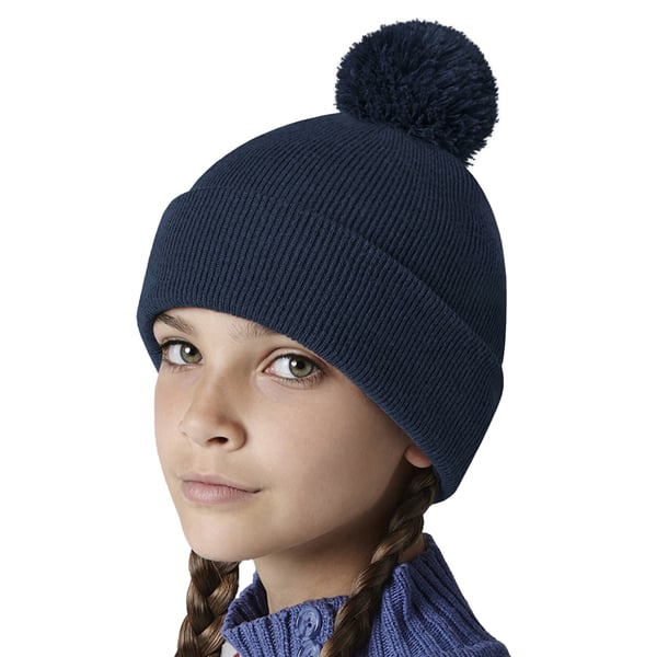 Beechfield Børn/børn Original Pom Pom Beanie