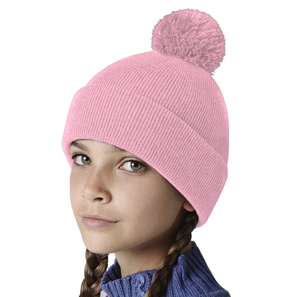 Beechfield Børn/børn Original Pom Pom Beanie