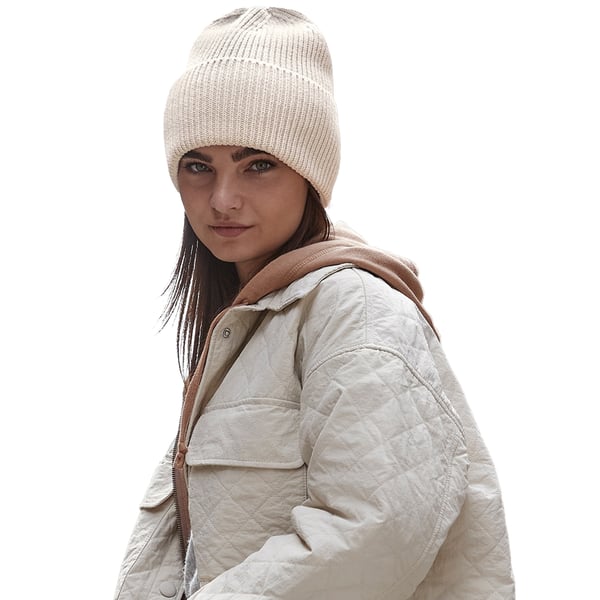 Beechfield Unisex voksen oversized beanie med manchet