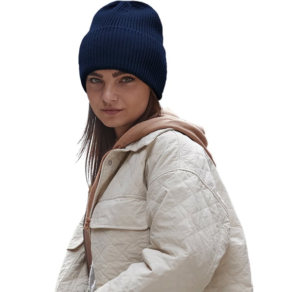 Beechfield Unisex voksen oversized beanie med manchet