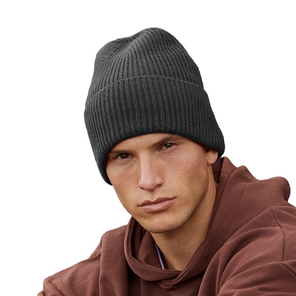 Beechfield Unisex voksen oversized beanie med manchet
