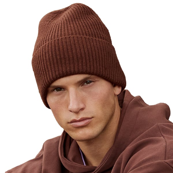 Beechfield Unisex voksen oversized beanie med manchet