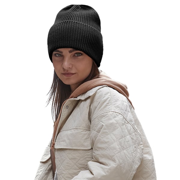 Beechfield Unisex voksen oversized beanie med manchet