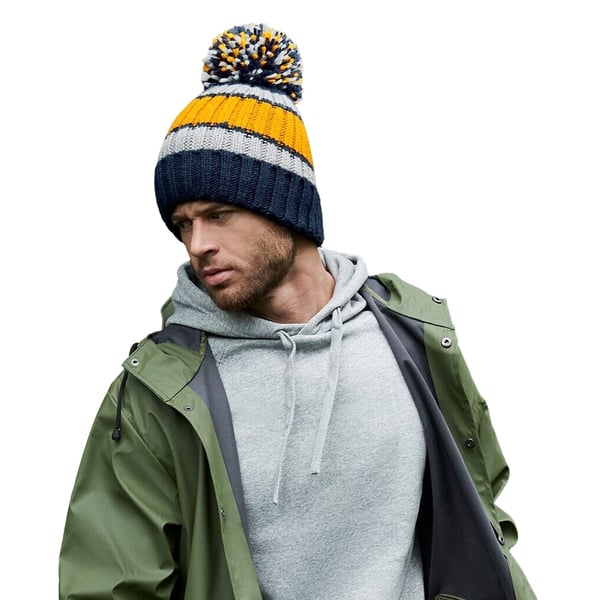 Beechfield Unisex aikuisten Hygge-raidallinen pipo