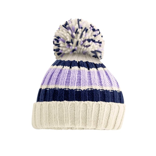 Beechfield Unisex Adult Hygge Striped Beanie