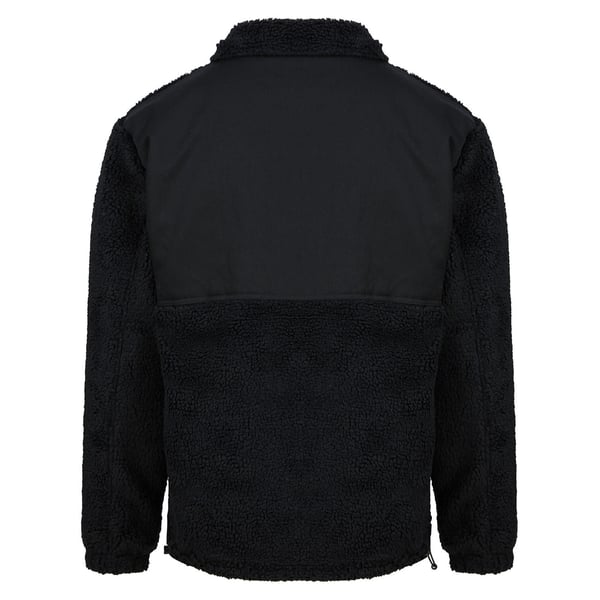 Front Row Mens Sherpa Recycled Fleece Jacket