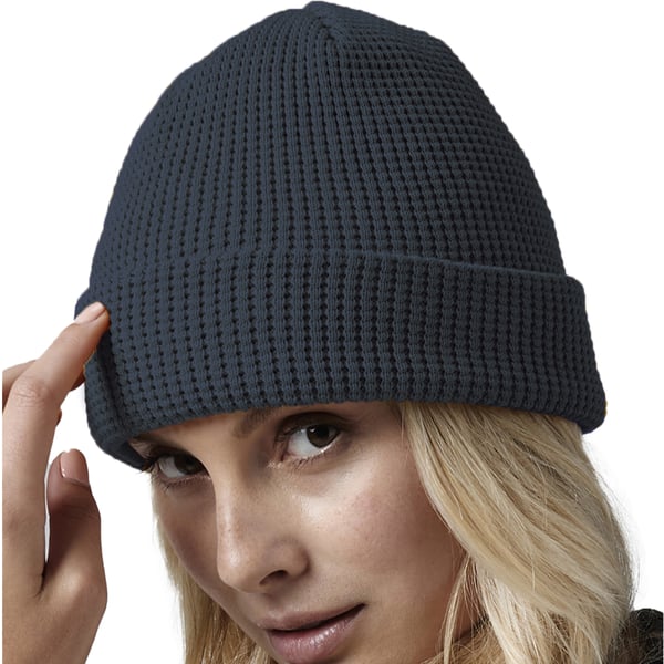 Beechfield Unisex Adult Waffle Organic Cotton Beanie