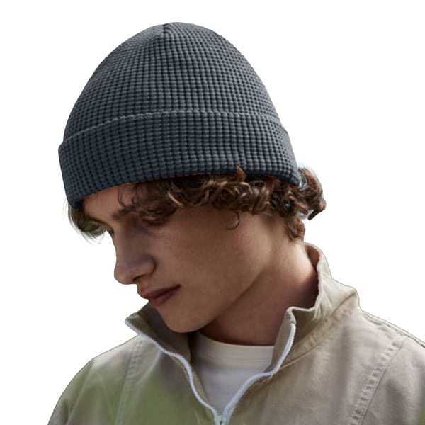 Beechfield Unisex Adult Waffle Organic Cotton Beanie