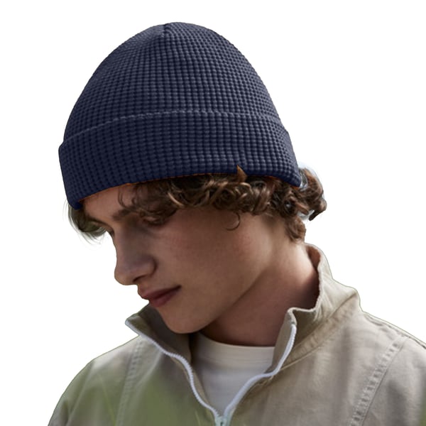 Beechfield Unisex Adult Waffle Organic Cotton Beanie