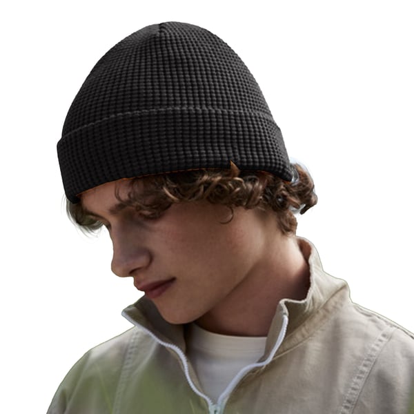 Beechfield Unisex Adult Waffle Organic Cotton Beanie