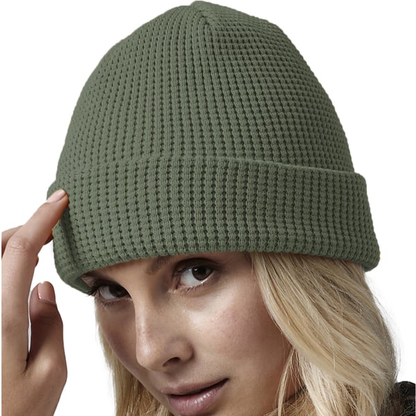 Beechfield Unisex Adult Waffle Organic Cotton Beanie