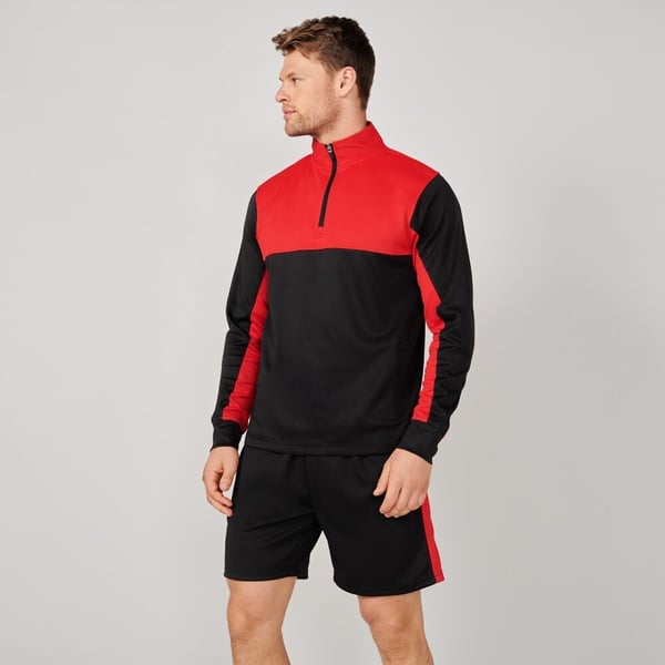 Finden & Hales Mens Quarter Zip Track Top