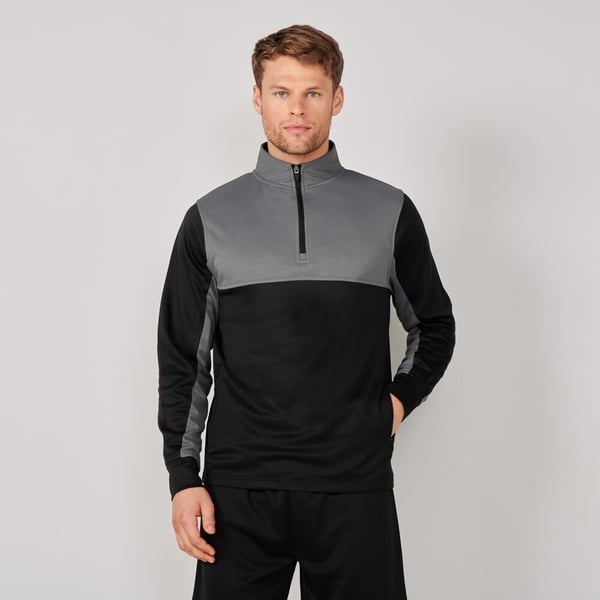 Finden & Hales Mens Quarter Zip Track Top