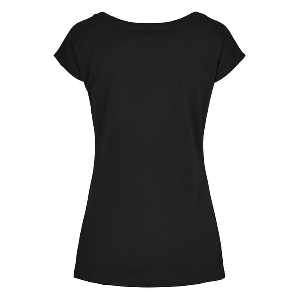 Build Your Brand Womens/Ladies Wide Neck T-Shirt