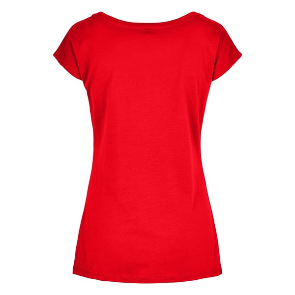 Build Your Brand Womens/Ladies Wide Neck T-Shirt