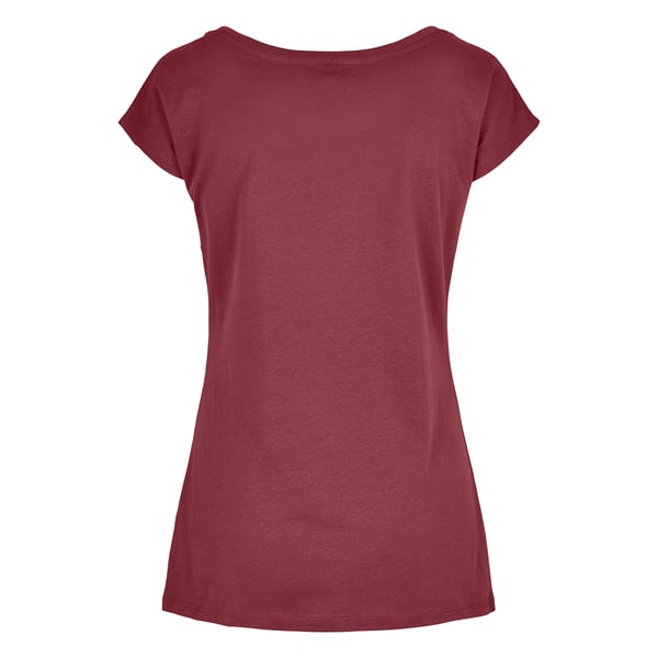 Build Your Brand Womens/Ladies Wide Neck T-Shirt