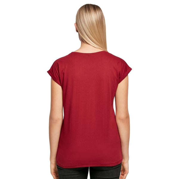 Build Your Brand Womens/Ladies Extended Shoulder T-Shirt