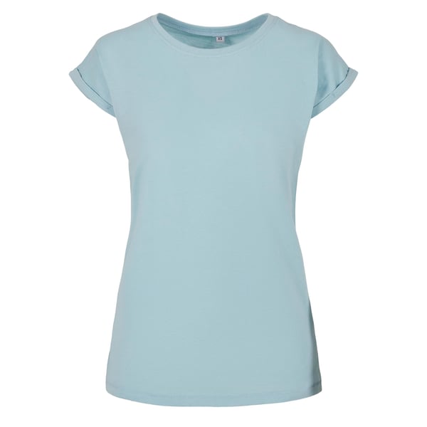 Build Your Brand Womens/Ladies Extended Shoulder T-Shirt