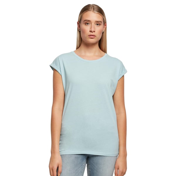 Build Your Brand Womens/Ladies Extended Shoulder T-Shirt