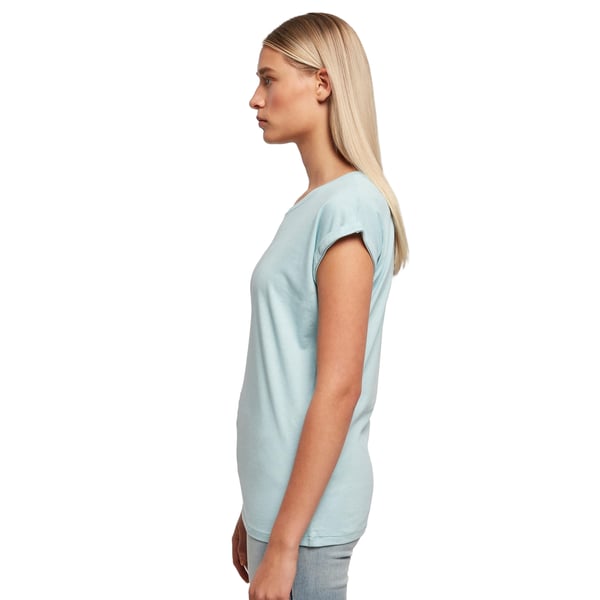 Build Your Brand Womens/Ladies Extended Shoulder T-Shirt