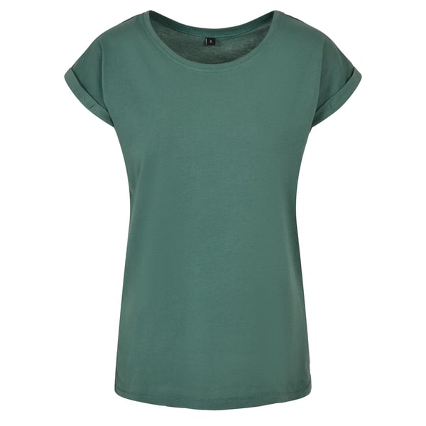 Build Your Brand Womens/Ladies Extended Shoulder T-Shirt