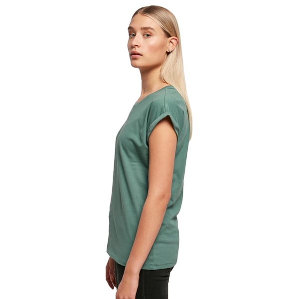 Build Your Brand Womens/Ladies Extended Shoulder T-Shirt