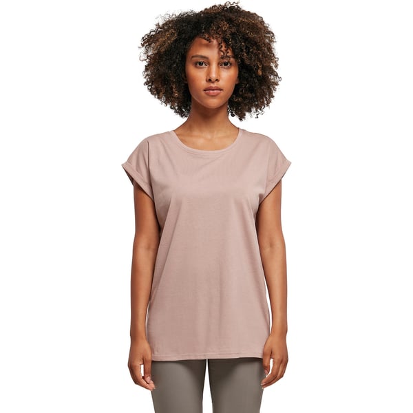 Build Your Brand Womens/Ladies Extended Shoulder T-Shirt