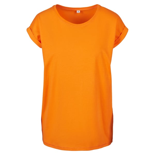 Build Your Brand T-shirt med forlænget skulder til kvinder/damer