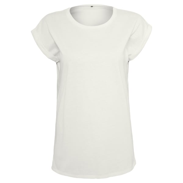 Build Your Brand Womens/Ladies Extended Shoulder T-Shirt