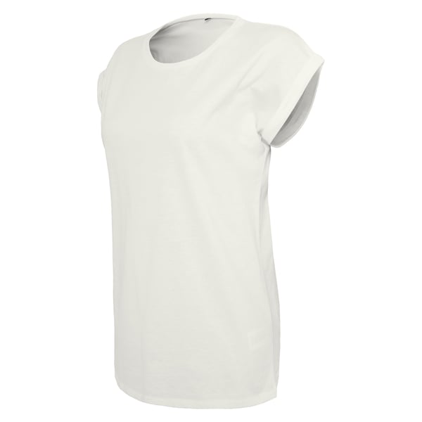 Build Your Brand Womens/Ladies Extended Shoulder T-Shirt