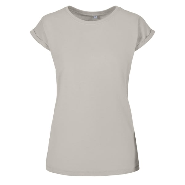 Build Your Brand Womens/Ladies Extended Shoulder T-Shirt