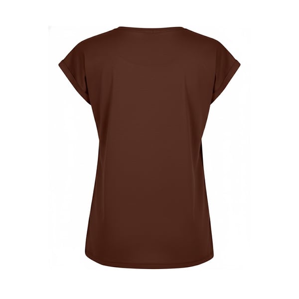Build Your Brand Womens/Ladies Extended Shoulder T-Shirt