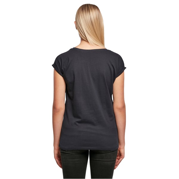 Build Your Brand Womens/Ladies Extended Shoulder T-Shirt