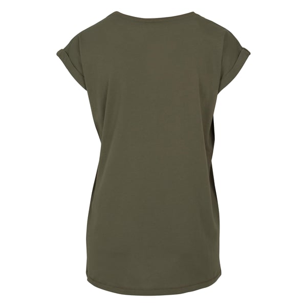 Build Your Brand Womens/Ladies Extended Shoulder T-Shirt