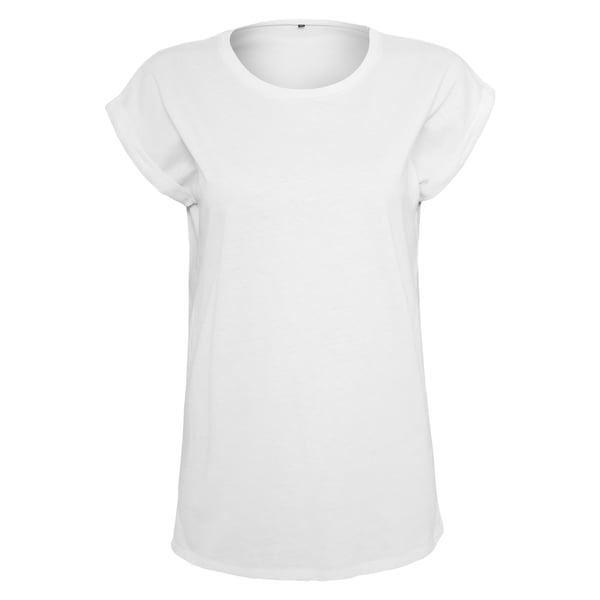 Build Your Brand Womens/Ladies Extended Shoulder T-Shirt