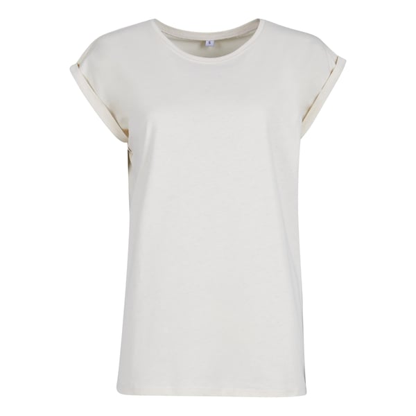 Build Your Brand Womens/Ladies Extended Shoulder T-Shirt