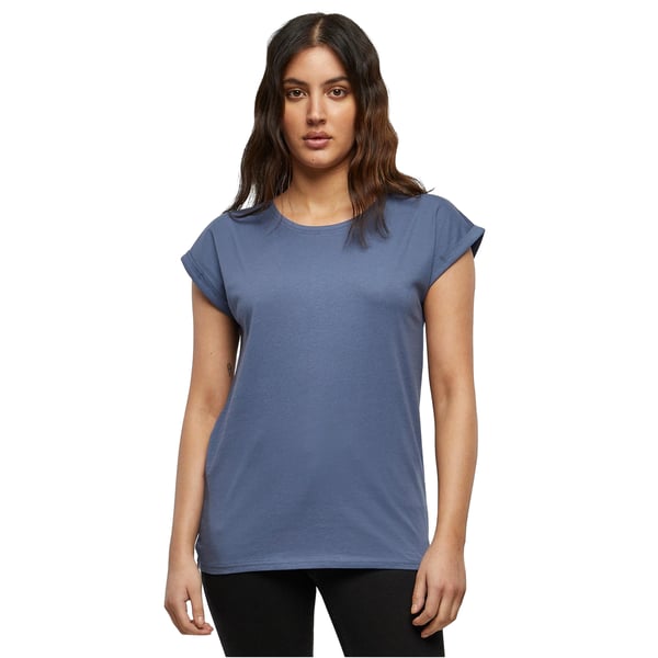 Build Your Brand Womens/Ladies Extended Shoulder T-Shirt