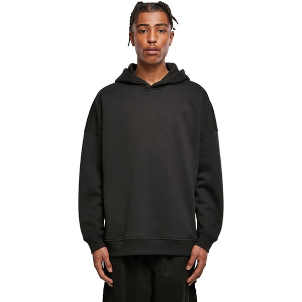 Build Your Brand Mens Oversized Cut-On Hoodie