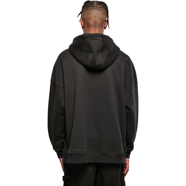 Build Your Brand Mens Oversized Cut-On Hoodie