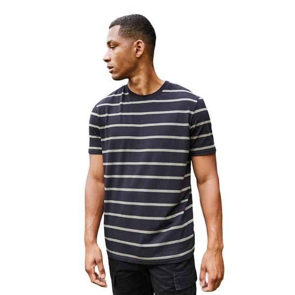 Front Row Mens Striped T-Shirt
