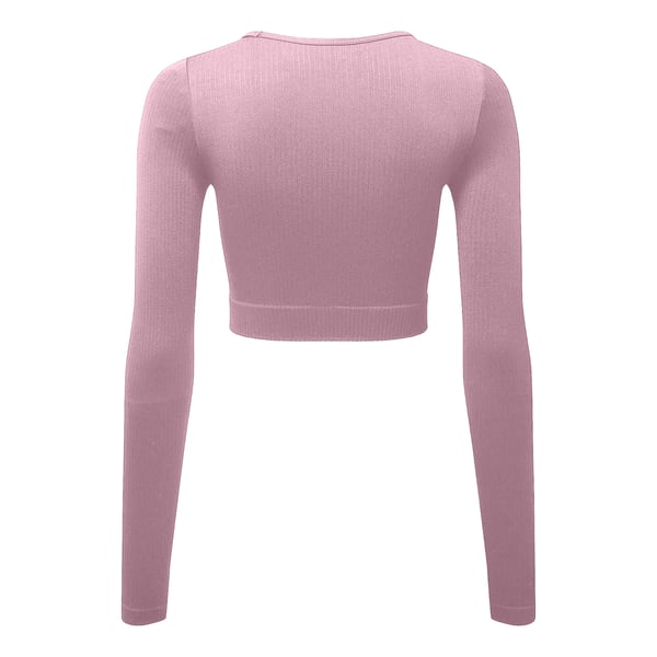 TriDri Womens/Ladies Ribbed Seamless 3D Crop Top