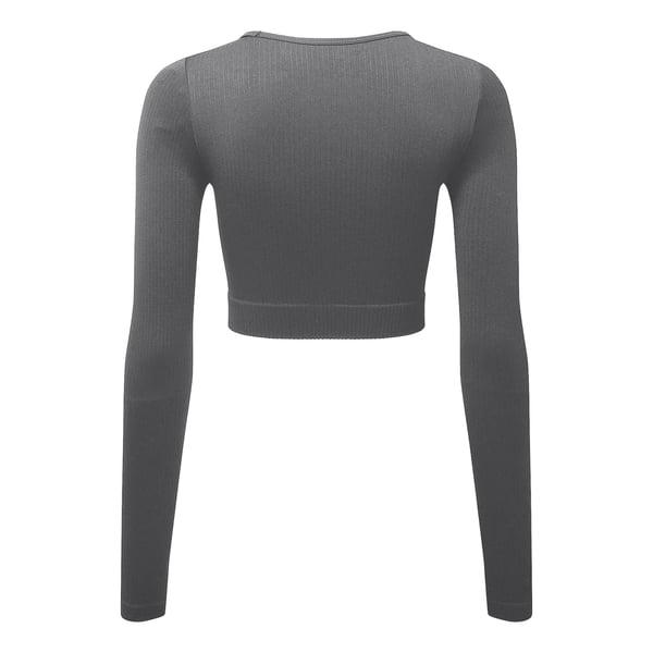 TriDri Womens/Ladies Ribbed Seamless 3D Crop Top